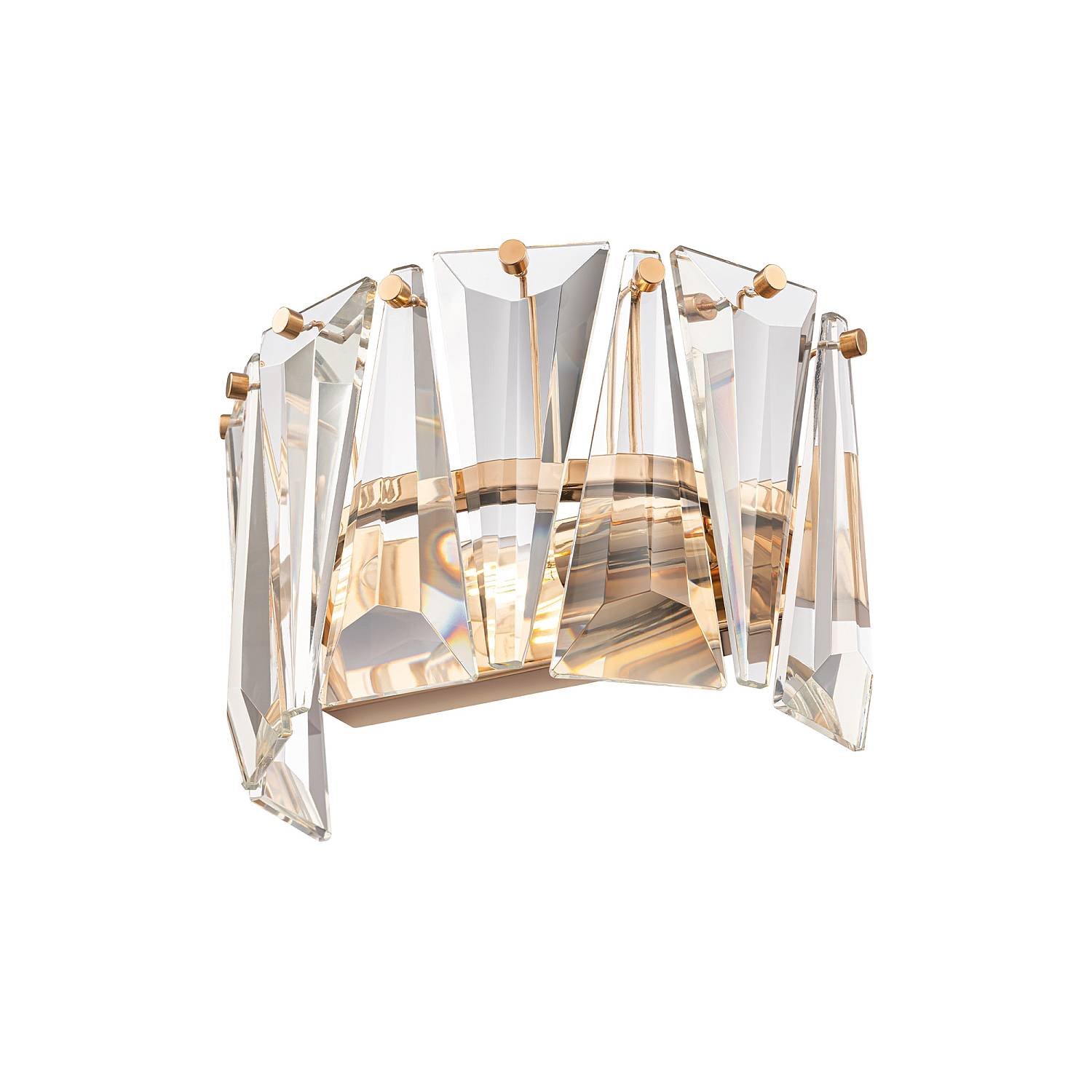 Applique Contemporanea Puntes Metallo Oro 1 Luce MOD043WL-01G