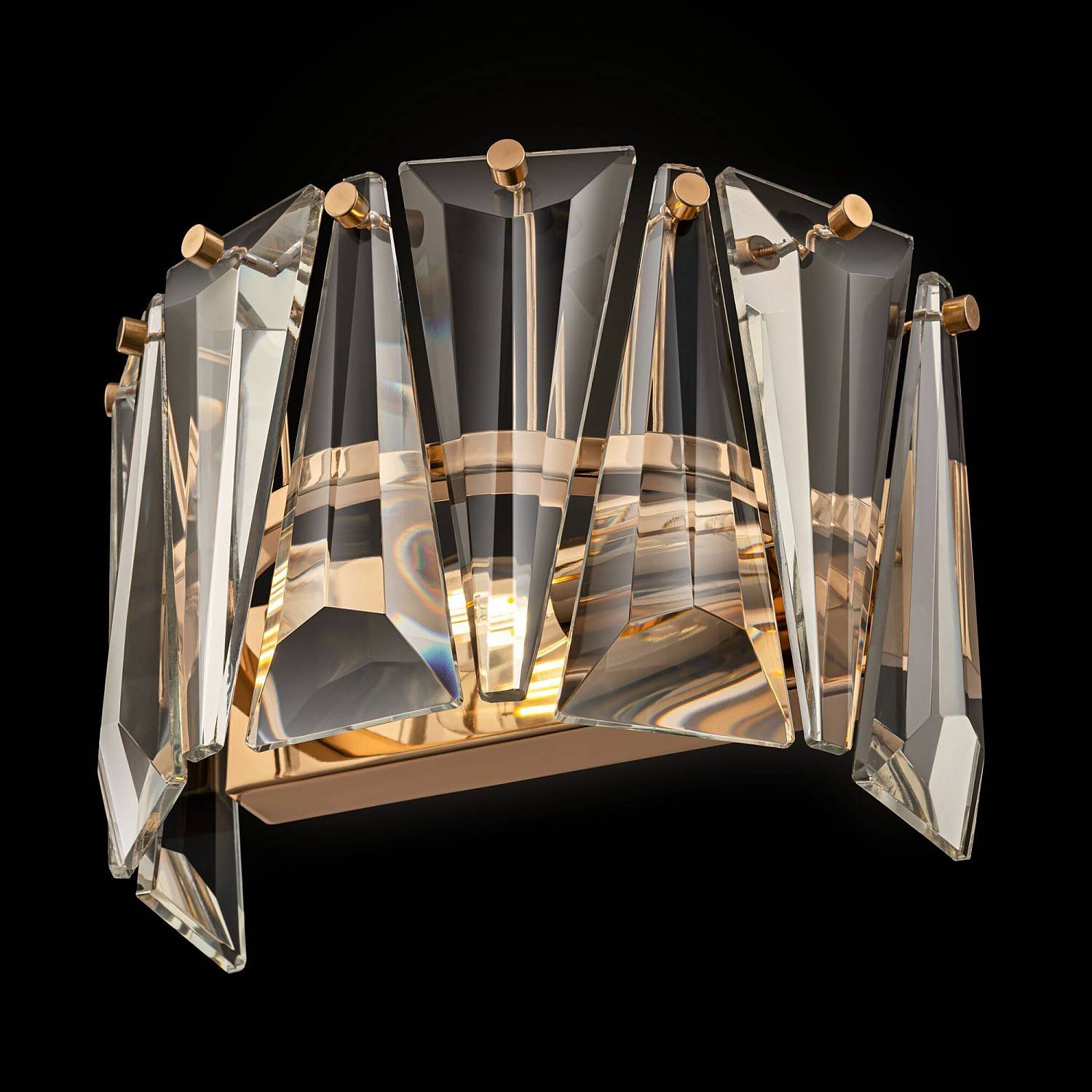 Applique Contemporanea Puntes Metallo Oro 1 Luce MOD043WL-01G