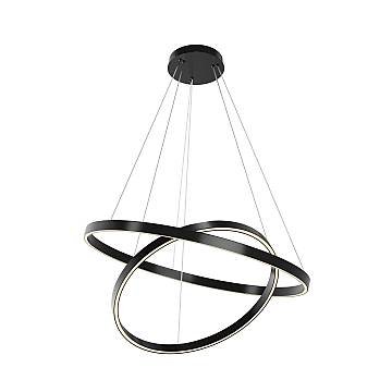 Maytoni Sospensione Moderna Rim 1 luce LED integrato nero metallo