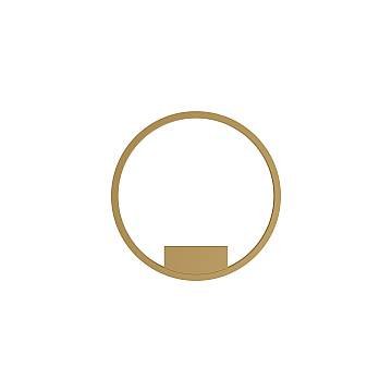 Maytoni Applique moderna Rim 1 luce LED integrato ottone alluminio