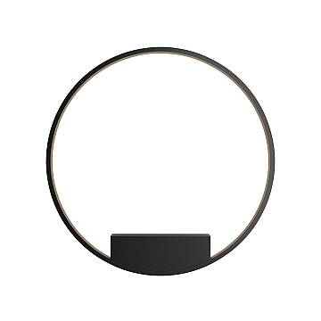 Maytoni applique moderna Rim 1 luce LED integrato nero alluminio