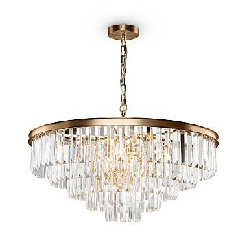 Maytoni Lampadario contemporaneo Revero 12 luci E14 ottone metallo vetro