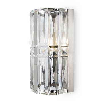 Maytoni applique contemporanea Facet 1 luce E14 cromo metallo vetro
