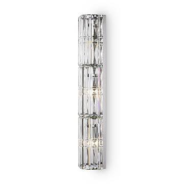 Maytoni applique contemporanea Facet 3 luci E14 cromo metallo vetro