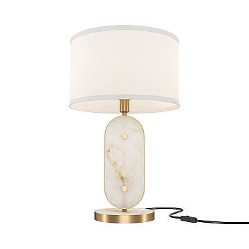 Maytoni Lampada da tavolo moderna Marmo 1 luce E14 oro alabastro Maytoni Lampada da tavolo moderna Marmo 1 luce E14 oro alabastro