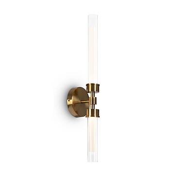 Maytoni Applique moderna Stelo 1 luce LED integrato ottone metallo vetro