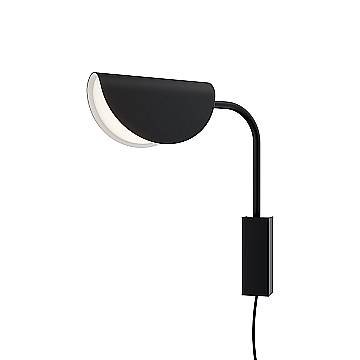 Maytoni Applique moderna Mollis 1 luce G9 nero metallo diffusore acrilico
