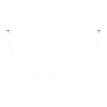 Maytoni Lampadario moderno Tau 1 luce LED integrato oro alluminio