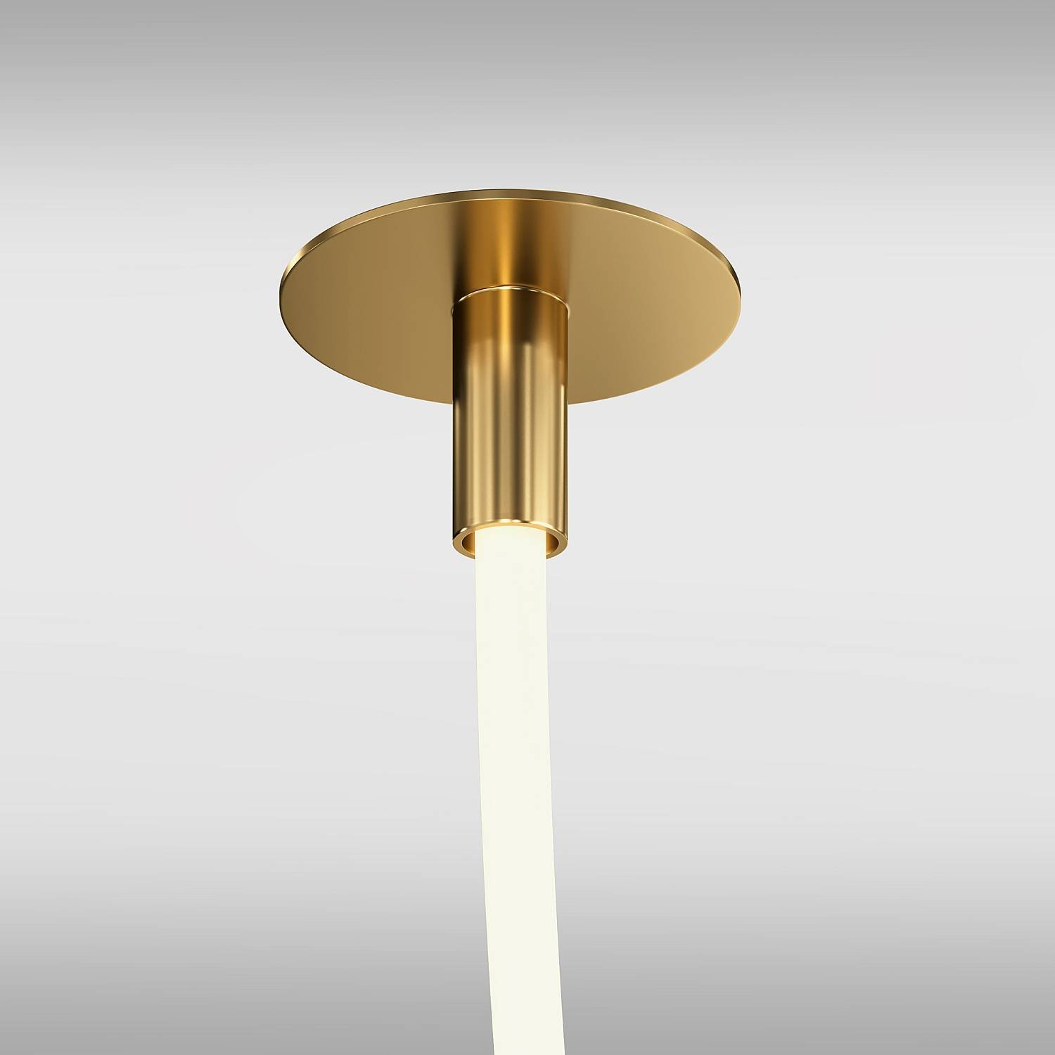 Lampadario A Sospensione Moderno Tau Alluminio Oro Luce Led 40W MOD146PL-L40G3K