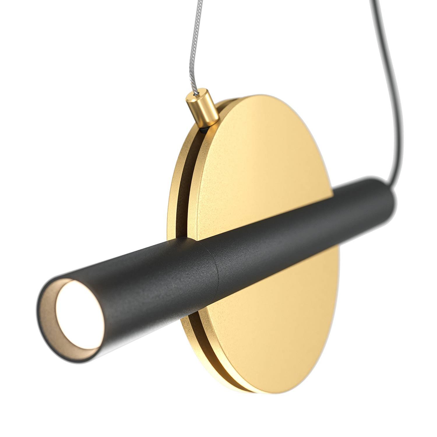 Sospensione Contemporanea Enigma Led Metallo Ottone Diffusore Ottone MOD150PL-L5BS3K