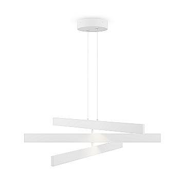 Maytoni Lampadario contemporaneo Origami 1 luce LED integrato bianco alluminio