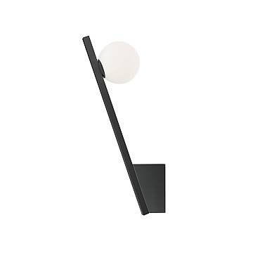 Maytoni Applique moderna Kazimir 1 luce G9 nero metallo vetro