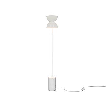 Maytoni Lampada da terra moderna Kyoto 1 luce LED integrato bianco metallo vetro