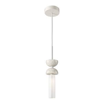 Maytoni Lampada A Sospensione Moderna Kyoto 1 Luce G9 Bianco Metallo Vetro