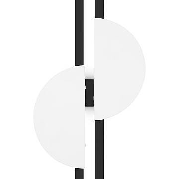 Maytoni Applique Moderna Skyline 1 luce LED integrato nero alluminio