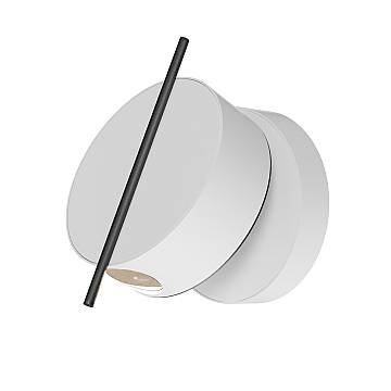 Maytoni Applique moderna Nuance 1 luce LED integrato bianco alluminio Maytoni Applique moderna Nuance 1 luce LED integrato bianco alluminio