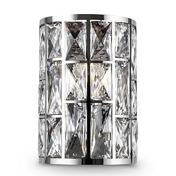 Maytoni applique moderna Gelid 1 luce E27 cromo metallo cristallo
