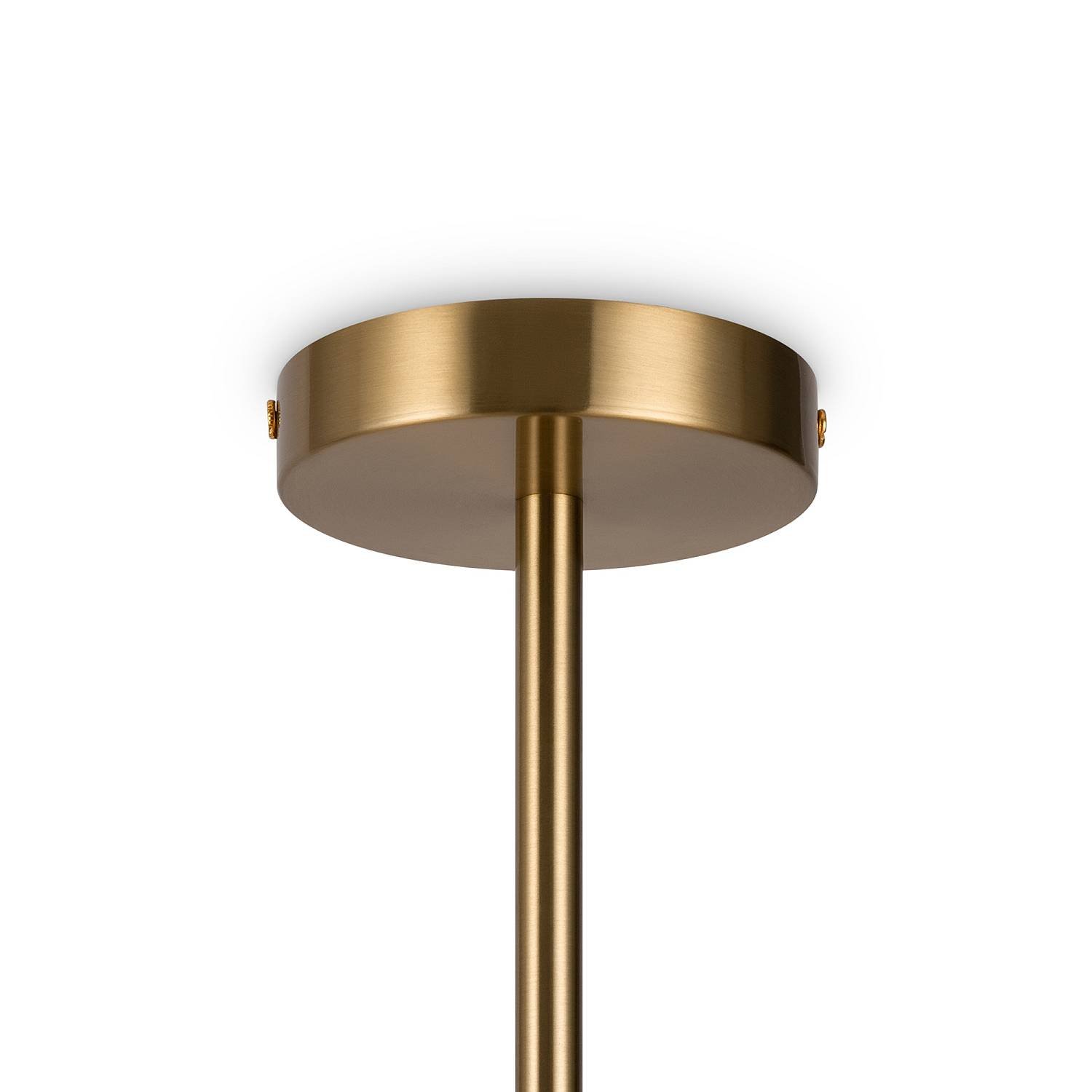 Lampadario A Sospensione Moderno Marble Metallo Ottone Vetro 6 Luci E27 60W MOD187PL-06BS