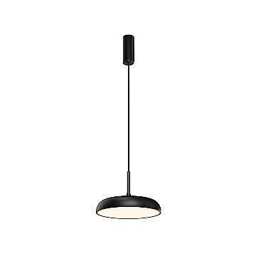Maytoni Lampadario moderno Gerhard 1 luce LED integrato nero metallo diffusore acrilico