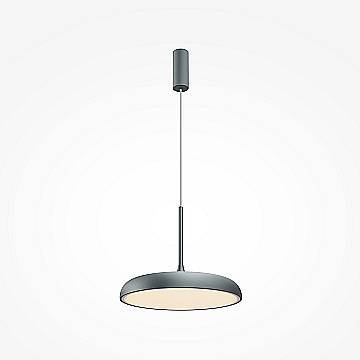 Maytoni Lampadario moderno Gerhard 1 luce LED integrato grigio metallo diffusore acrilico
