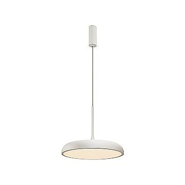 Maytoni Lampadario moderno Gerhard 1 luce LED integrato bianco metallo diffusore acrilico