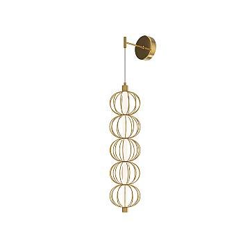 Maytoni Applique moderna Golden Cage 1 luce LED integrato oro metallo