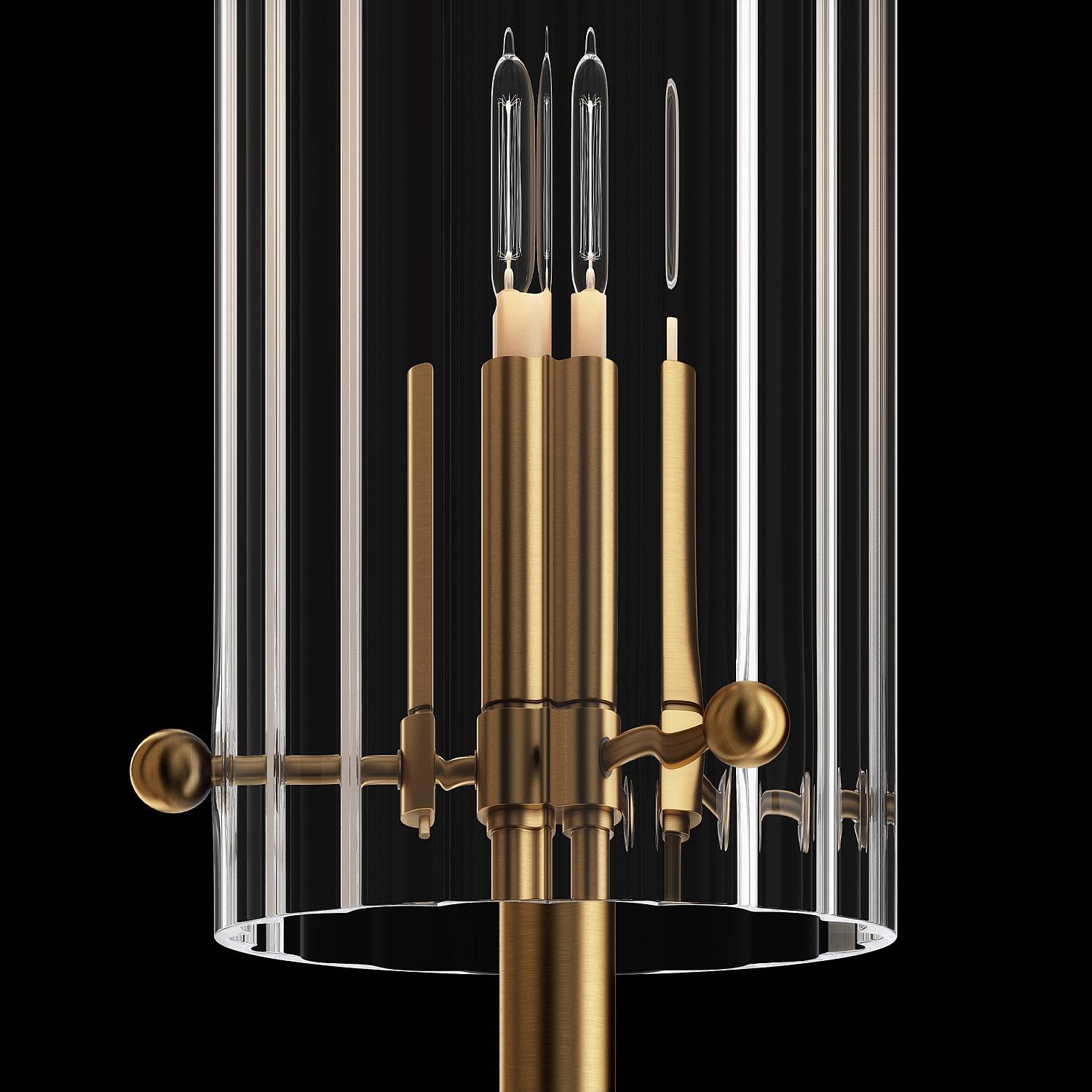 Applique Contemporanea Arco Metallo Ottone 1 Luce Diffusore Vetro MOD223WL-02BS