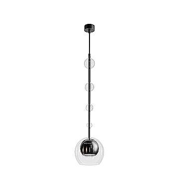Maytoni Sospensione Moderna Ros 1 luce GU10 metallo nero vetro Maytoni Sospensione Moderna Ros 1 luce GU10 metallo nero vetro