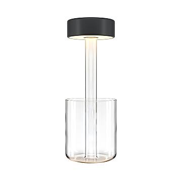 Maytoni Lampada da tavolo moderna AI Collaboration LED integrato 1 luce vetro nero Maytoni Lampada da tavolo moderna AI Collaboration LED integrato 1 luce vetro nero