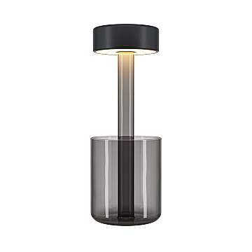 Maytoni Lampada da tavolo moderna AI Collaboration 1 luce LED integrato grigio vetro Maytoni Lampada da tavolo moderna AI Collaboration 1 luce LED integrato grigio vetro