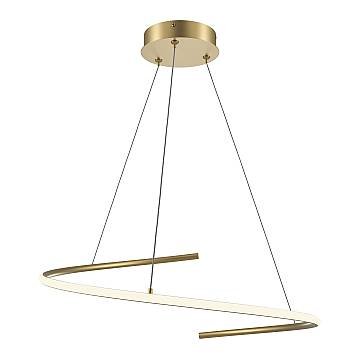 Maytoni Lampadario moderno Curve 1 luce LED integrato ottone alluminio