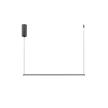 Maytoni Lampadario Moderno Halo 1 luce LED integrato nero alluminio