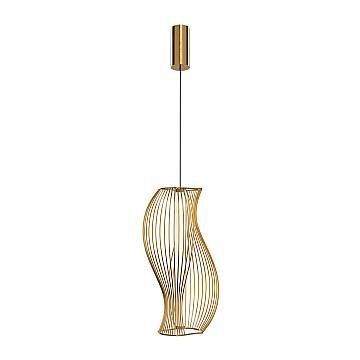 Maytoni Sospensione Contemporanea Shadows of the Past 1 luce LED integrato ottone metallo