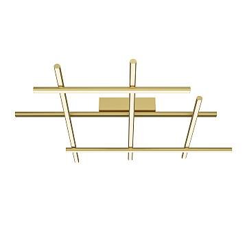 Maytoni Plafoniera Moderna Radiance 6 luci LED integrato oro alluminio diffusore silicone