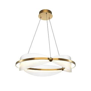 Maytoni Lampadario Sospensione Moderna Breeze 3 luci LED integrato ottone alluminio Maytoni Lampadario Sospensione Moderna Breeze 3 luci LED integrato ottone alluminio