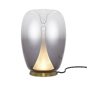 Maytoni Lampada da tavolo moderna Splash 1 luce LED integrato oro alluminio vetro