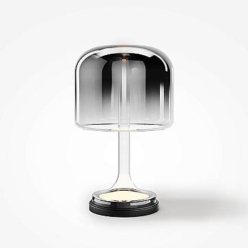 Maytoni Lampada da tavolo contemporanea Spirito 1 luce LED integrato nero metallo vetro Maytoni Lampada da tavolo contemporanea Spirito 1 luce LED integrato nero metallo vetro