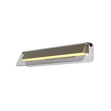 Maytoni Applique Flat 1 luce LED integrato ottone metallo vetro