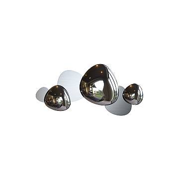 Maytoni Applique moderna Jack-stone 1 luce LED integrato nichel acciaio