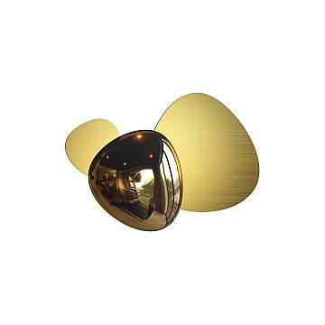 Maytoni Applique contemporanea Jack-stone 1 luce LED integrato oro acciaio