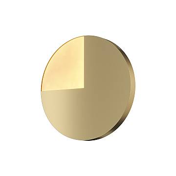 Maytoni applique contemporanea Jupiter 1 luce LED integrato ottone alluminio