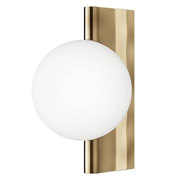 Maytoni applique contemporanea Avant-garde 1 luce G9 ottone metallo diffusore bianco