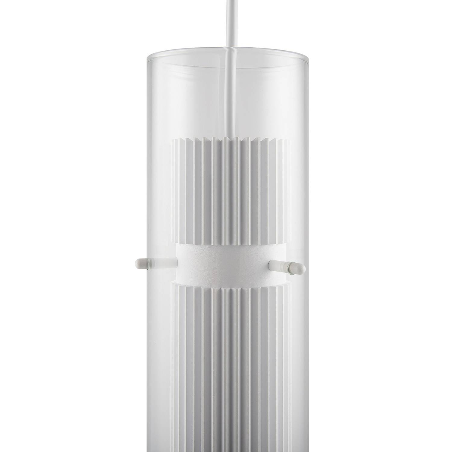 Lampadario Sospensione Moderno Dynamics Alluminio Bianco Vetro 1 Luce Gu10 50W MOD326PL-01W