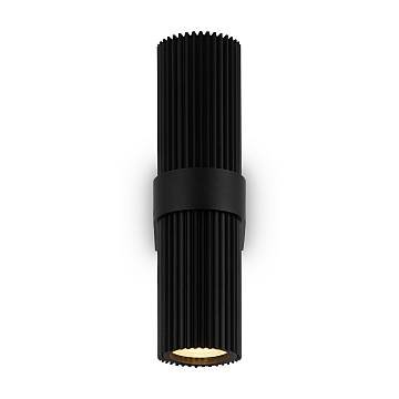 Maytoni applique moderna Dynamics 2 luci GU10 nero alluminio
