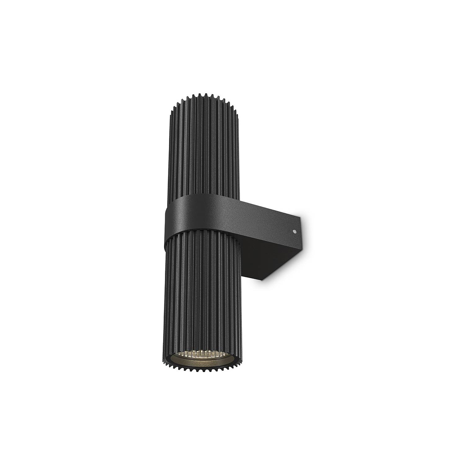 Applique Da Parete Moderno Dynamics Alluminio Nero 2 Luci Gu10 50W MOD326WL-02B