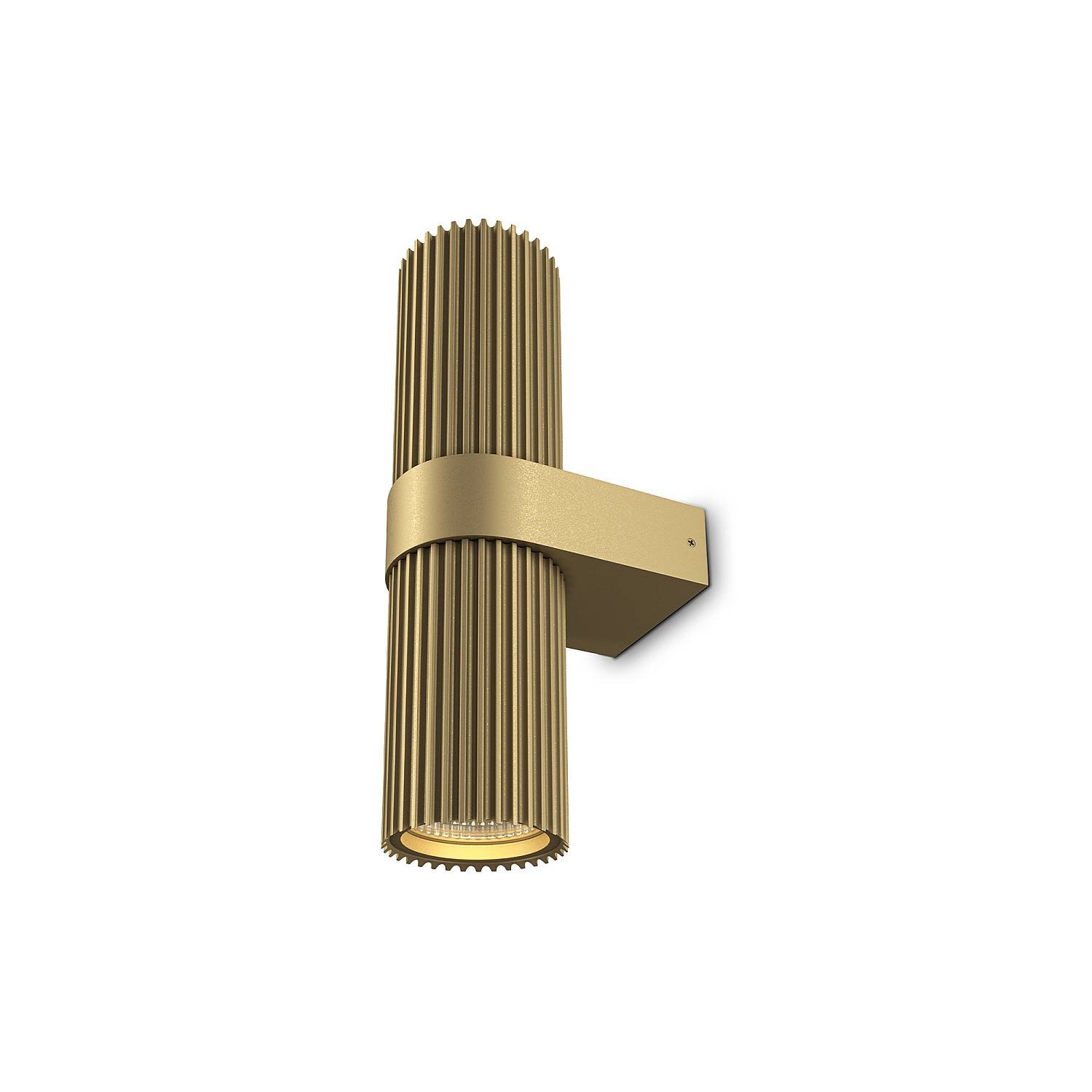 Applique Da Parete Moderno Dynamics Alluminio Oro 2 Luci Gu10 50W MOD326WL-02MG