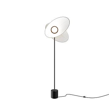 Piantana Contemporanea Evolution Alluminio Nero Bianco Led 12W Ip20