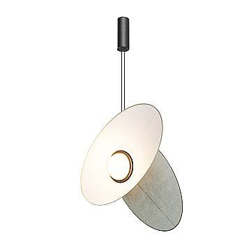 Sospensione Contemporanea Evolution Alluminio Nero Bianco Grigio Led 9W Ip20