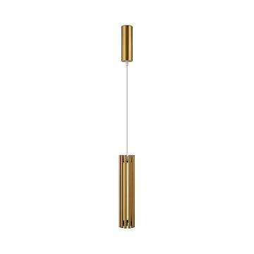 Sospensione Contemporanea Sonata Led Alluminio Ottone Diffusore Vetro Oro