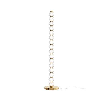 Maytoni Lampada da terra moderna Amulet 1 luce LED integrato cromo metallo vetro